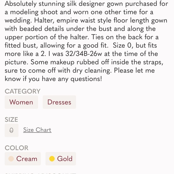 Mary L. Couture exotic dress - Picture 4 of 4